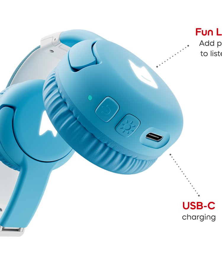 Tonies - Toniebox 2 Bluetooth Wolkblauw Opvouwbare Kinderkoptelefoon