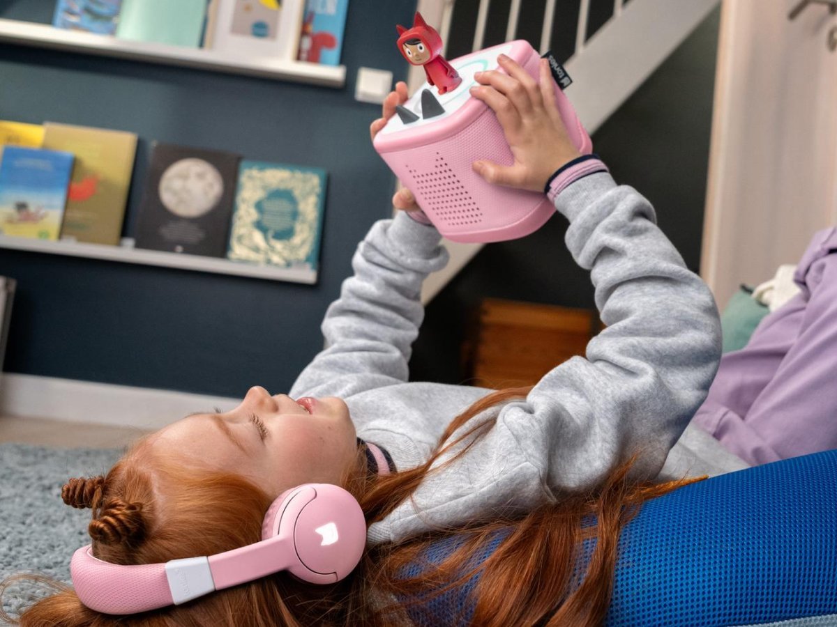 Tonies - Toniebox 2 Bluetooth Wolk Roze Opvouwbare Kinderkoptelefoon