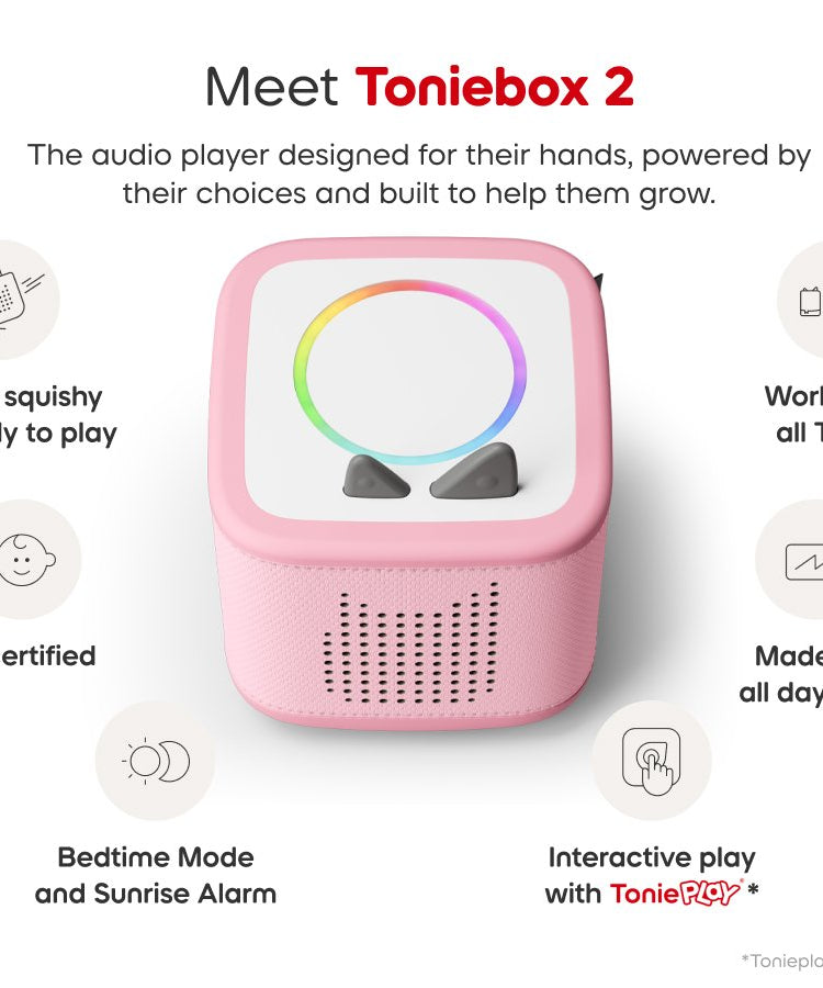 Tonies - Toniebox 2 Wolk Roze Startset Doos