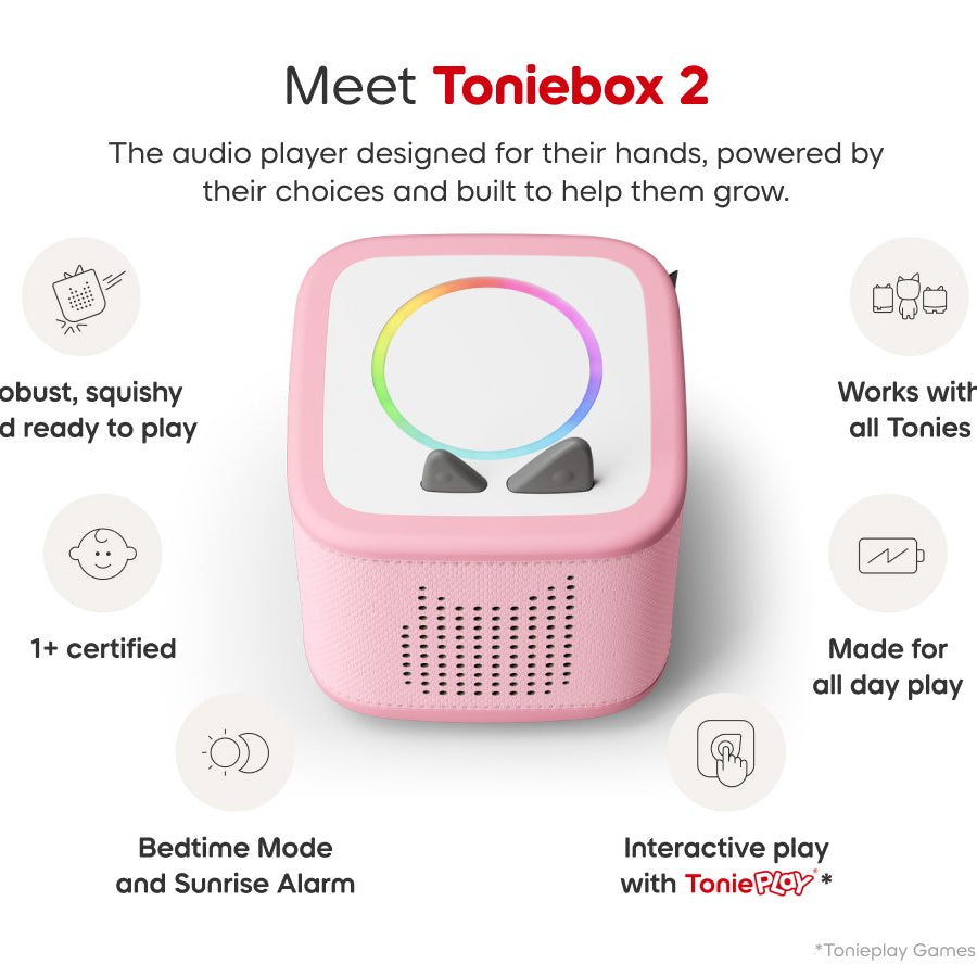 Tonies - Toniebox 2 Wolk Roze Startset Doos
