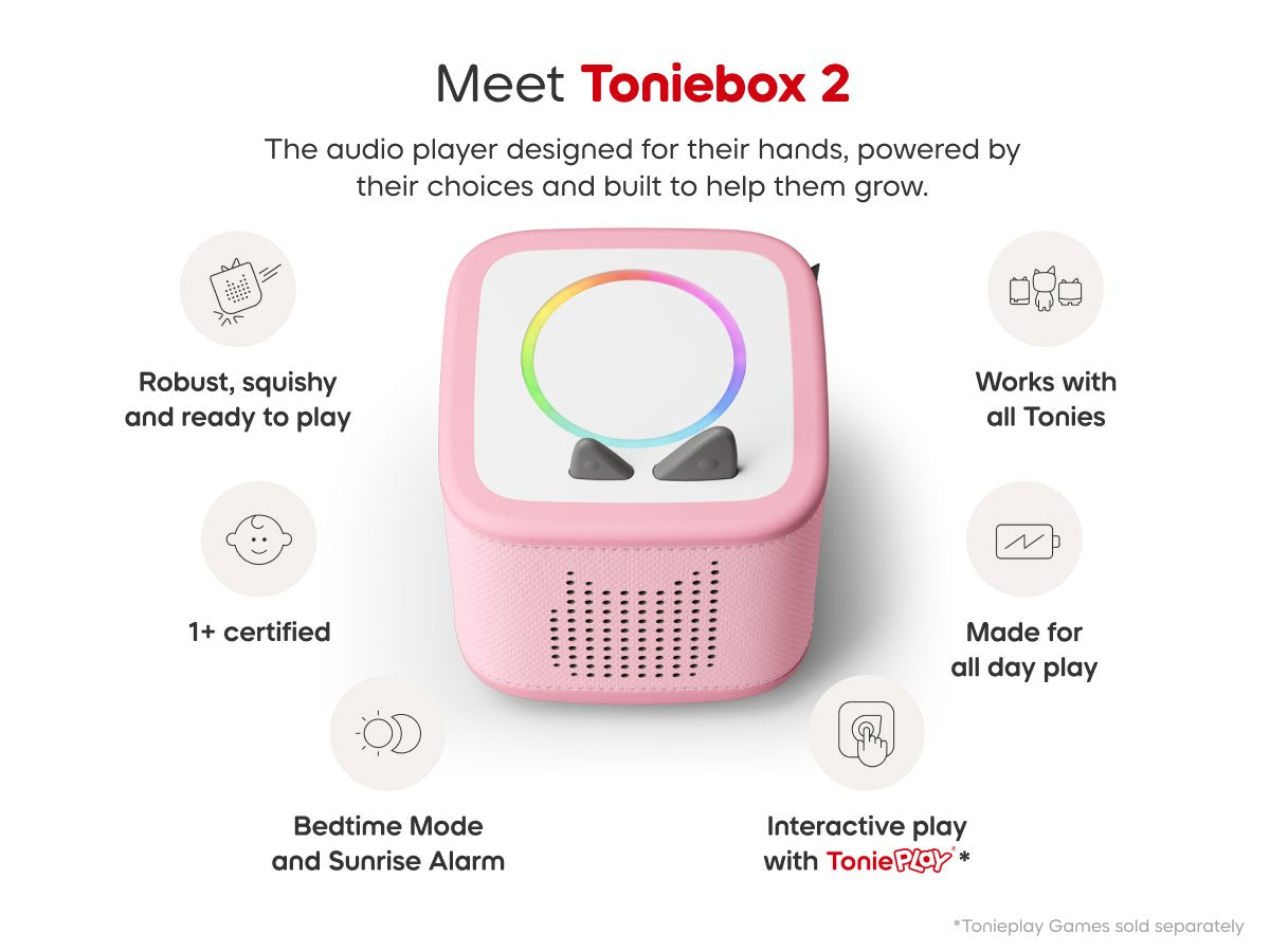 Tonies - Toniebox 2 Wolk Roze Startset Doos