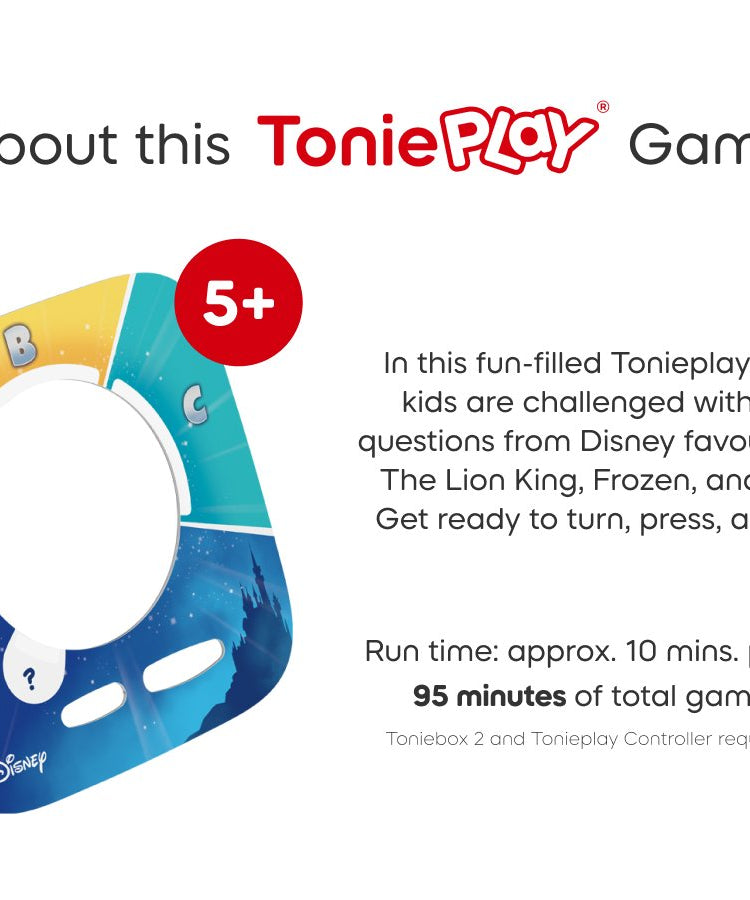 Tonies - Tonieplay Disney Kennisquiz Koninkrijk Engels Toniebox 2 Spelletjes