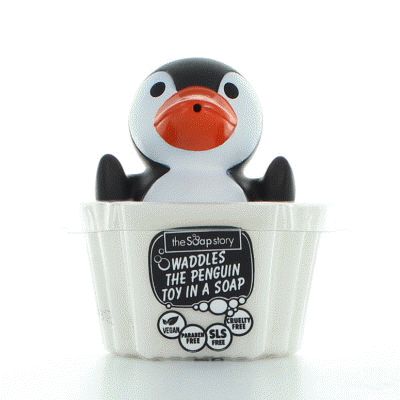 The Soap Story - Penguen Oyuncaklı Kokulu Çocuk Sabunu-Dinossi