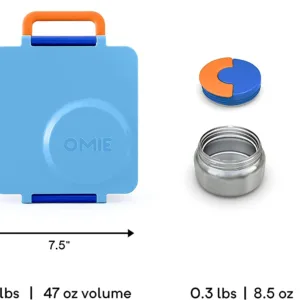 OmieBox Isı Yalıtımlı Mavi Bento Yemek Kutusu